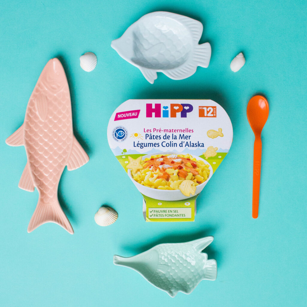 Nourriture pour bébé de la marque Hipp, client de l'agence Indie