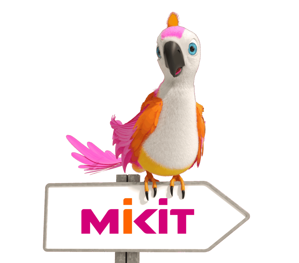 Mascotte et l'entreprise MIKIT, client de l'agence Indie
